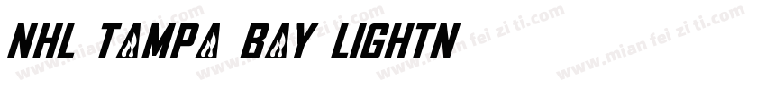 NHL Tampa Bay Lightn字体转换